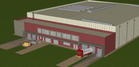 Gégény, 5000 m2-es hűtőház